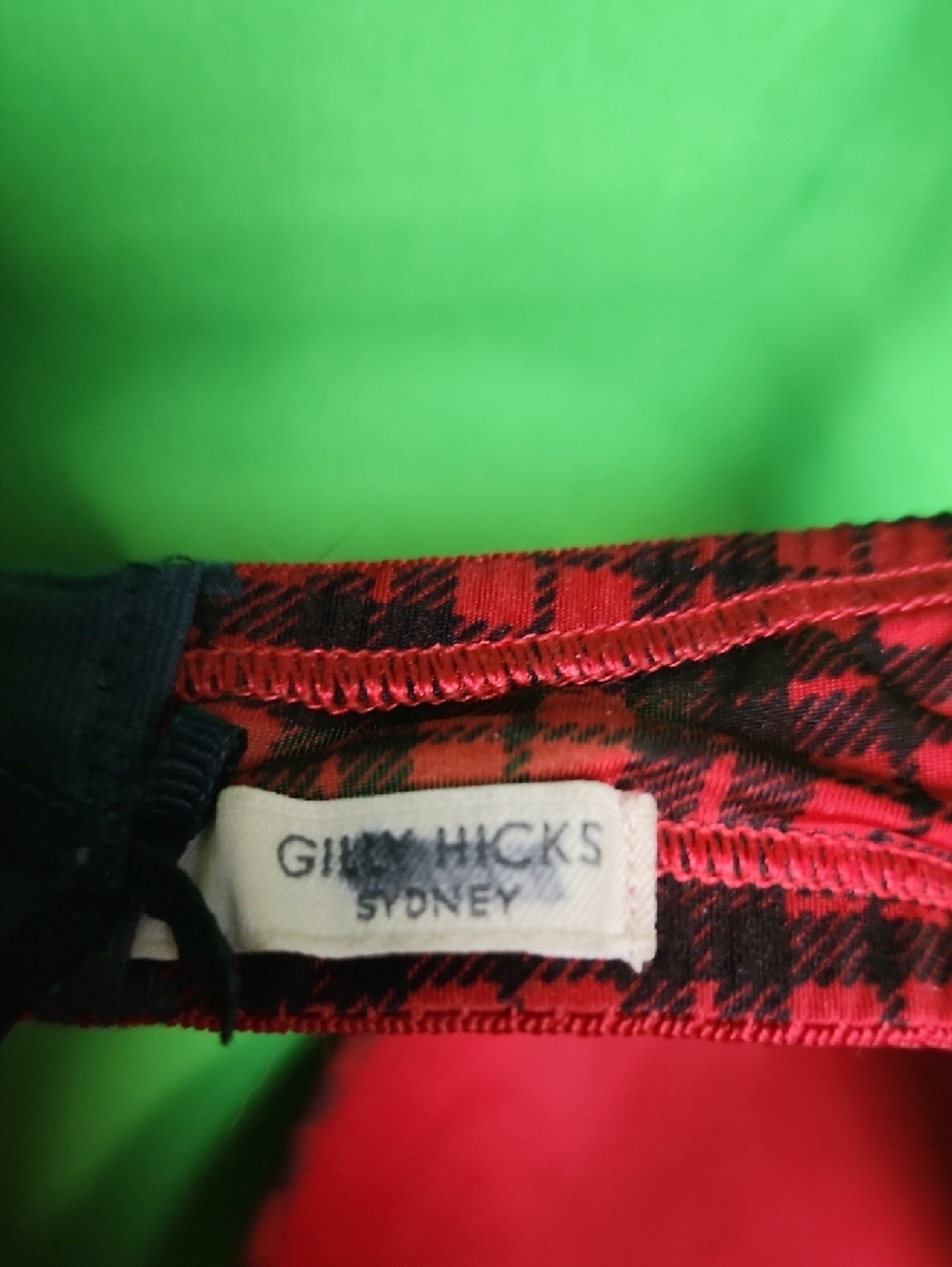 Gilly Hicks Sydney Push 'Em Up Bra - Red Plaid 34B - Picture 3 of 6